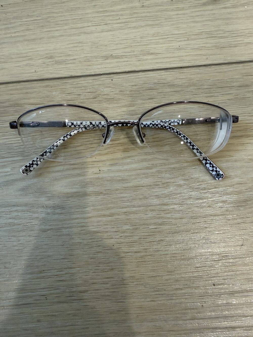 Coach Eyeglasses Women Faye(118) LILAC Tan Half Frame Women 53[]18 140 H19214